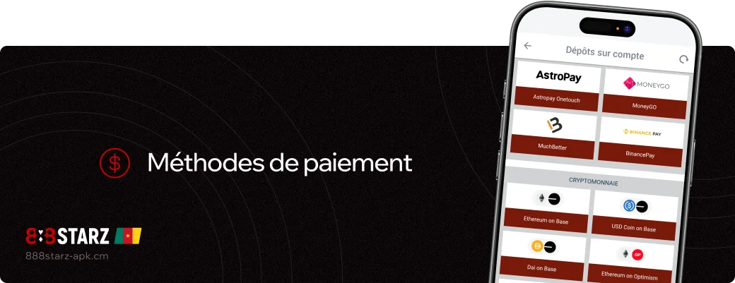 Méthodes de paiement 888starz Apk Cameroun